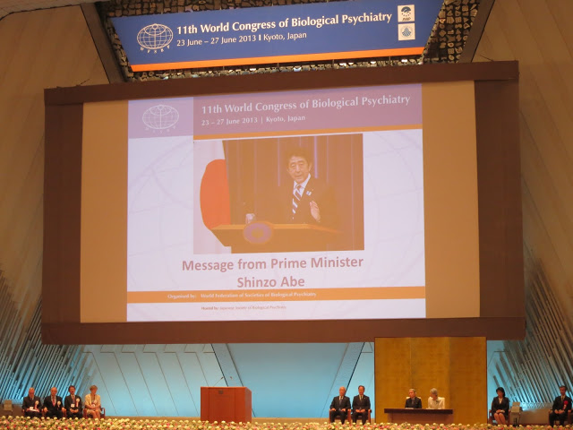 World Congress of Biological Psychiatry, opened by the Emperor and Empress of Japan, Kyoto, 2013