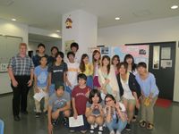 Mock conference with posters at Chuo University, Tokyo